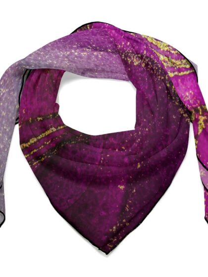 Magenta Gold Scarf