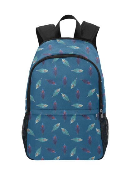 Peacock Feather Navy Backpack