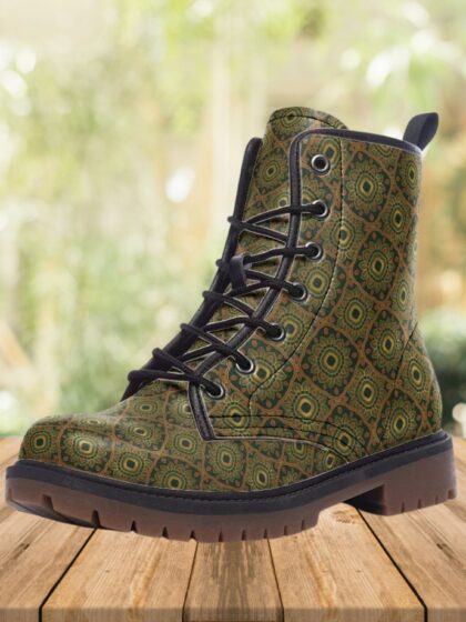 Tabitha Vegan Leather Combat Boots
