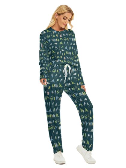 Ladies Pajama Set, design “Parrot Party”