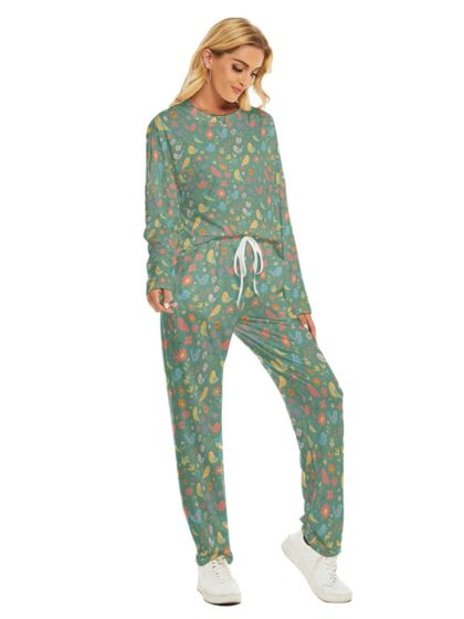 Ladies Pajama Set, design “Silly Birds”