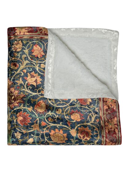 Persian Carpet Pattern Crushed Velvet Blanket