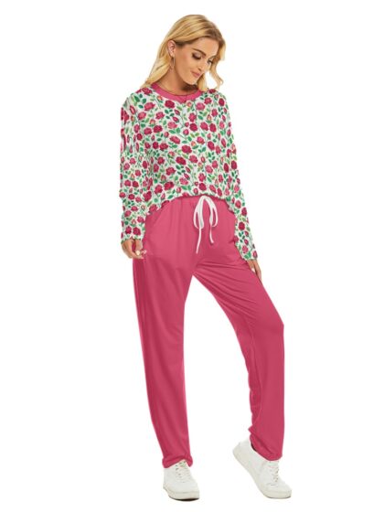 Ladies Pajama Set, Rose