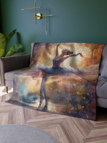Crushed Velvet Blanket, Ballet Dancer