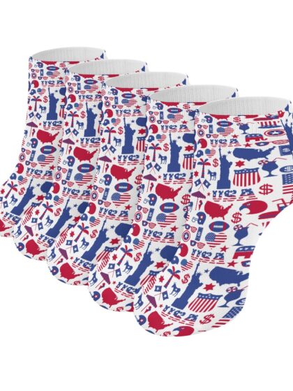 Patriotic Ankle Socks (5 Pairs)