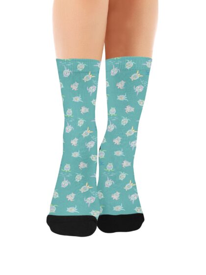 Turtles Custom Socks for Women (Made in USA)