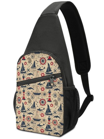 Nautical Sling Chest Bag