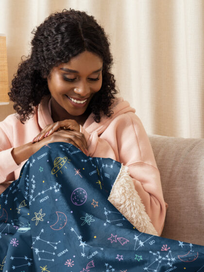 Sherpa Blanket, Zodiac Constellations