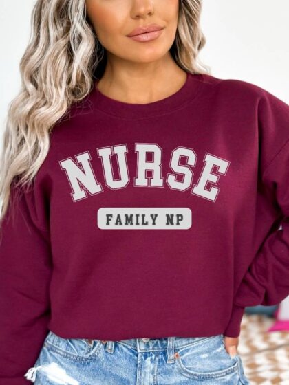 Family Nurse Practitioner Unisex Sweatshirt, Personalization Available