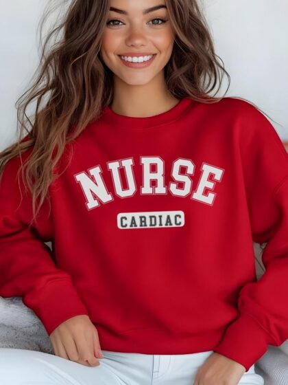Cardiac Nurse Unisex Sweatshirt, Personalization Available