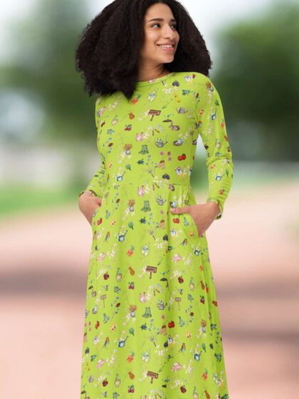 Gardener Green Midi Dress