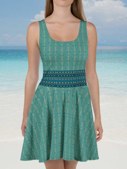 Royal Teal Skater Dress