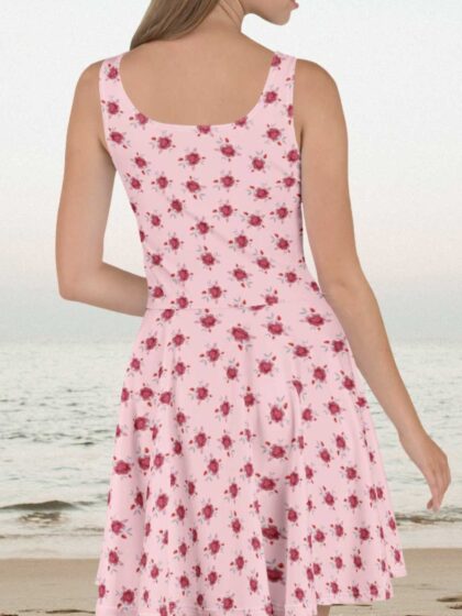 Vintage Rose Skater Dress