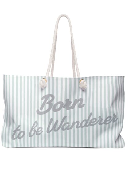 Trendy Weekender Bag, Born to be Wanderer