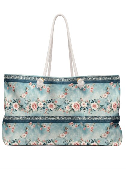 Rose Floral Weekender Bag for Weekend Getaways, Travel Tote