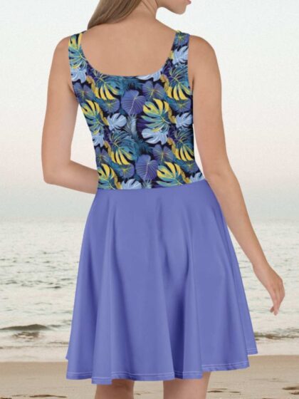 Blue Island Skater Dress