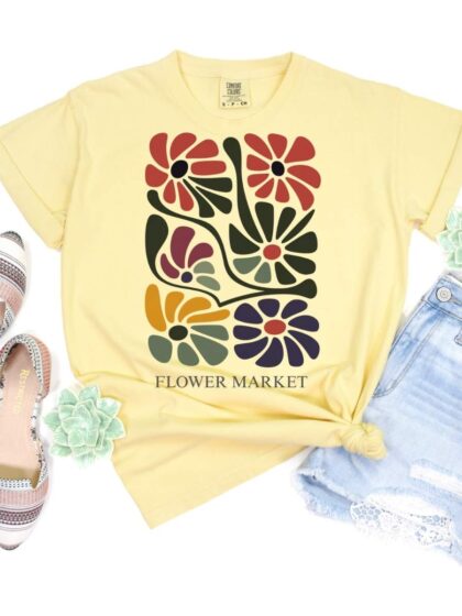 Boho Flowers #15 Comfort Colors T-shirt