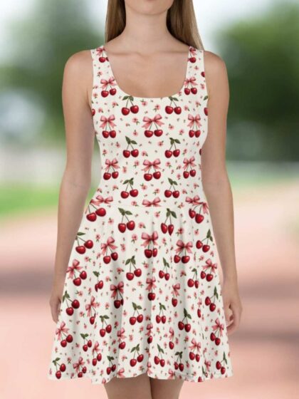 Cherry Skater Dress