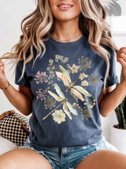 Vintage Dragonfly Comfort Colors T-shirt