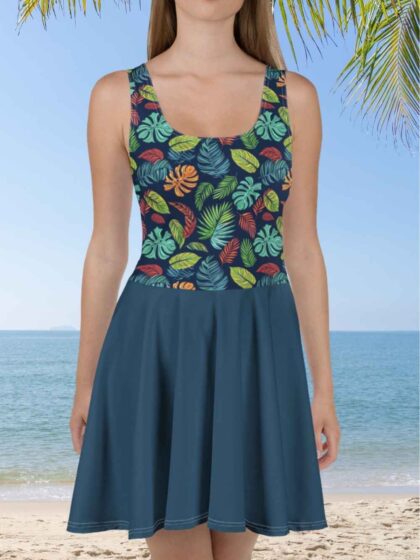 Tropical Forest Skater Dress