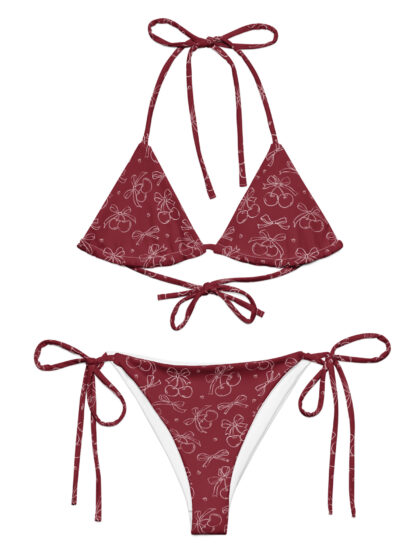 Cherry Red String Bikini