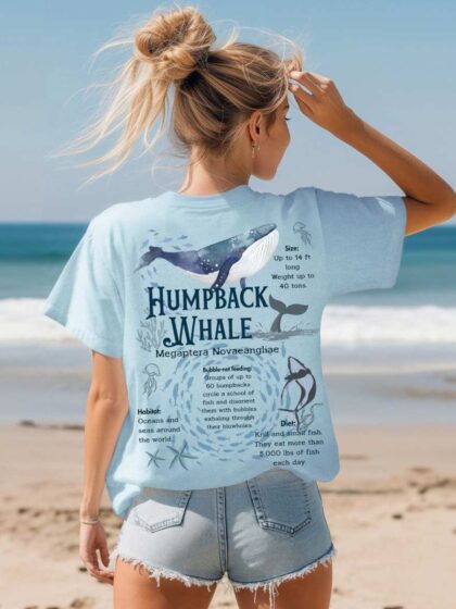 Humpback Whale Comfort Colors T-shirt