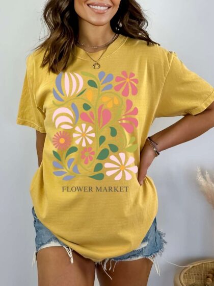 Boho Flowers #11 Comfort Colors T-shirt