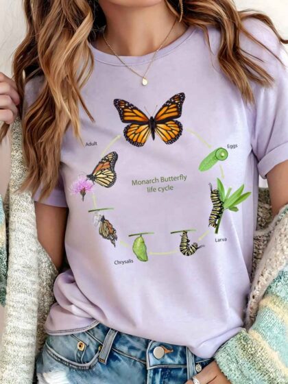 Monarch Butterfly Life Cycle Comfort Colors T-shirt