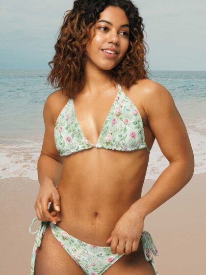 Tea Rose String Bikini
