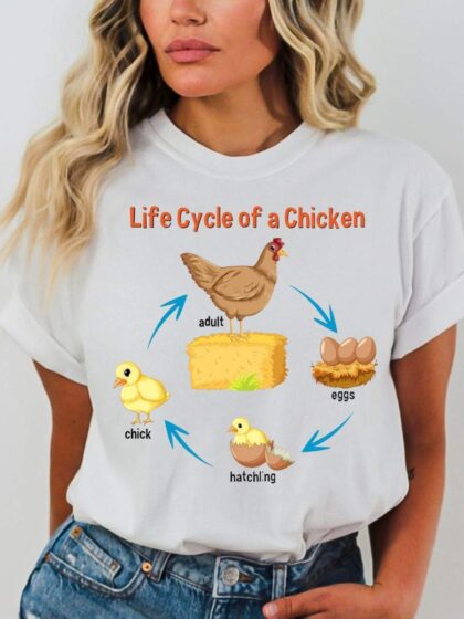Chicken Life Cycle Comfort Colors T-shirt