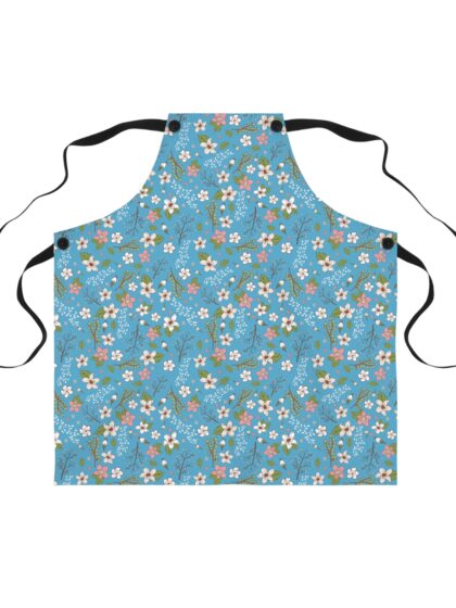 Floral Print Apron for Cooking, Baking, Garden