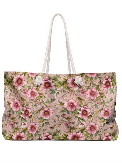 Rococo Floral Weekender Bag - Travel Tote for Getaways, Beach Days, Gym